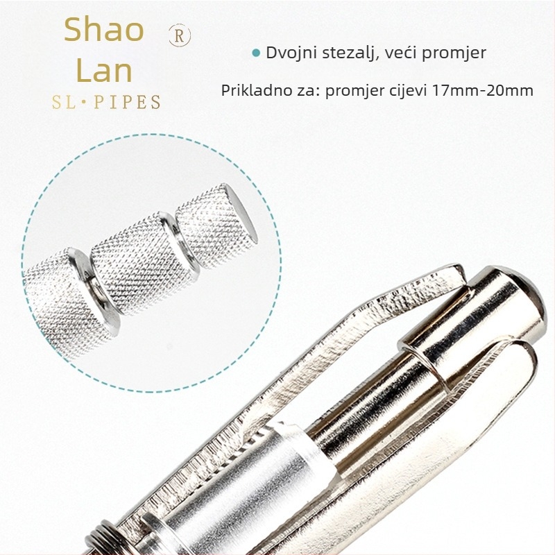 Čistač ugljika za lulu s podesivim škrabom za upaljač, igla s bušilicom, 6 oštrica