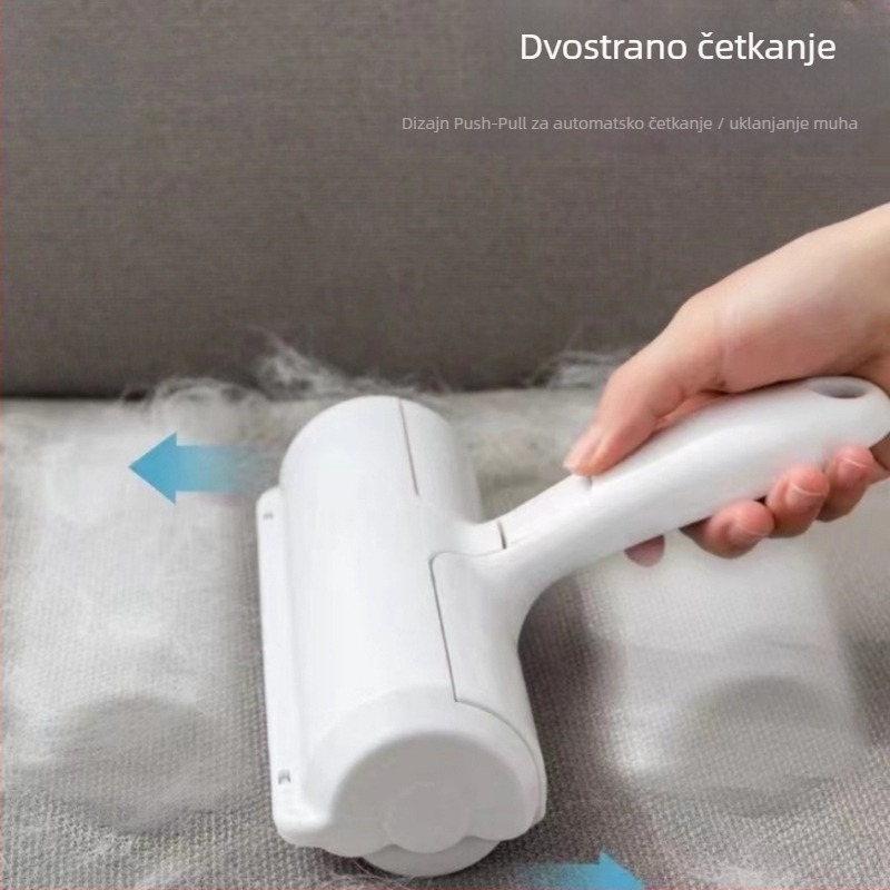 Četka za uklanjanje dlaka kućnih ljubimaca s rolom za tepihe i kauč – plastika, brend HR, moderni minimalistički stil