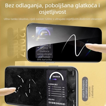 S26 Ultra Zaštita Zaslona od Kaljenog Stakla – 0.18 mm, Front Membrane, Otključavanje otiskom prsta, Anti-Peep, za Samsung