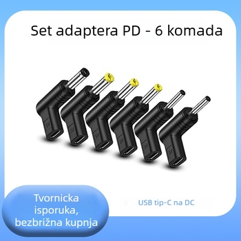 Adapter 5V Type-C ženski na DC, PD napajanje, kompatibilan s optičkim modemom/printerom/usmjerivačem/električnim alatima (Model 1004)