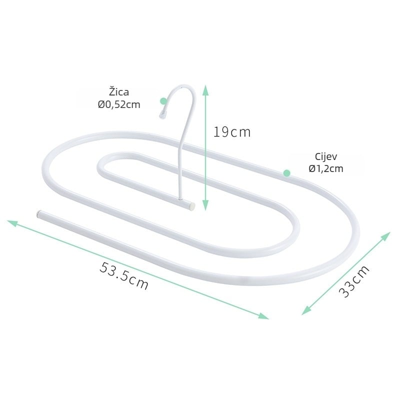 Vješena sušilica za odjeću – ovalni željezni okvir, moderni minimalistički stil, vanjska uporaba, model 107600/107599/108347
