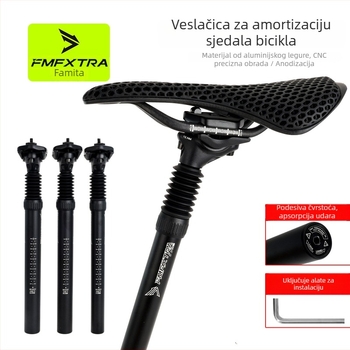 FMFXTRA Tija za sjedalo s apsorpcijom udara za planinske bicikle | Materijal: aluminijeva legura; Šifra proizvoda: 501; Unisex