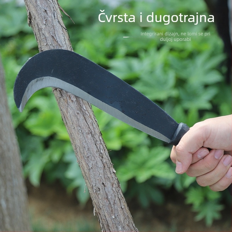 Poljoprivredna mačeta s dvostrukom namjenom za podrezivanje i rezanje, oštrica od volframskog čelika