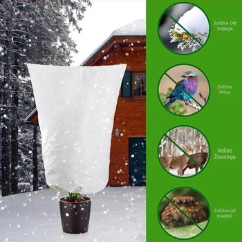 Profesionalni komplet za zaštitu vanjskih biljaka – polipropilenska netkana tkanina, zaštita od smrzavanja i toplinska izolacija