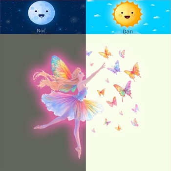 Fan fu PVC zidna naljepnica s motivom crtanog filma, vodootporna, za dnevni boravak i spavaću sobu, 1 komad