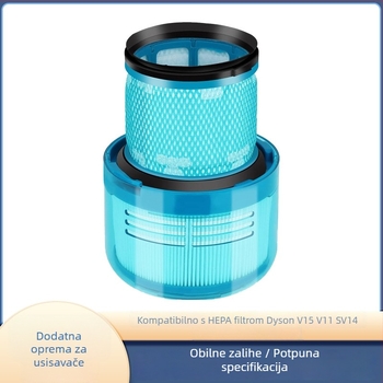 Zadnji HEPA filtar za usisavač Dyson V15 – filtrački element, kućna upotreba, pogodan za područje 101–150 m²
