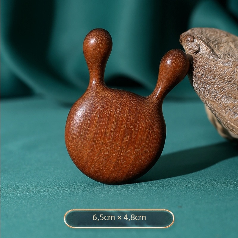 Masirački češalj od sandalovine, drveni, širokozubni, meridijanski