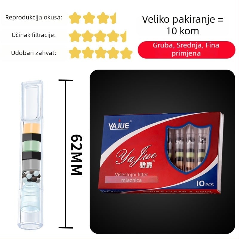 Forten jednokratni držač za cigarete s višestrukim filtrima, trostupanjsko filtriranje (debel, srednji, tanak), Zhejiang porijeklo