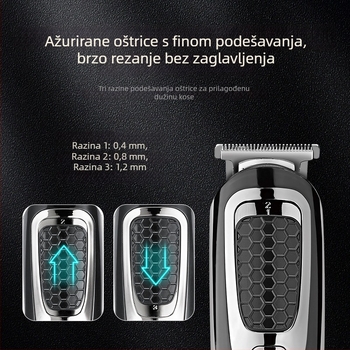 Kose za dlaku za kućne ljubimce – bezčetkasti motor, potpuno vodootporan, ugrađena baterija 500-800 mAh, trajanje rada 1-3 h, oštrica od nehrđajućeg čelika