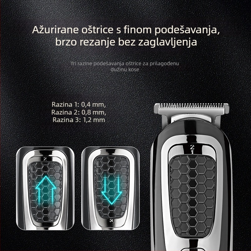 Kose za dlaku za kućne ljubimce – bezčetkasti motor, potpuno vodootporan, ugrađena baterija 500-800 mAh, trajanje rada 1-3 h, oštrica od nehrđajućeg čelika