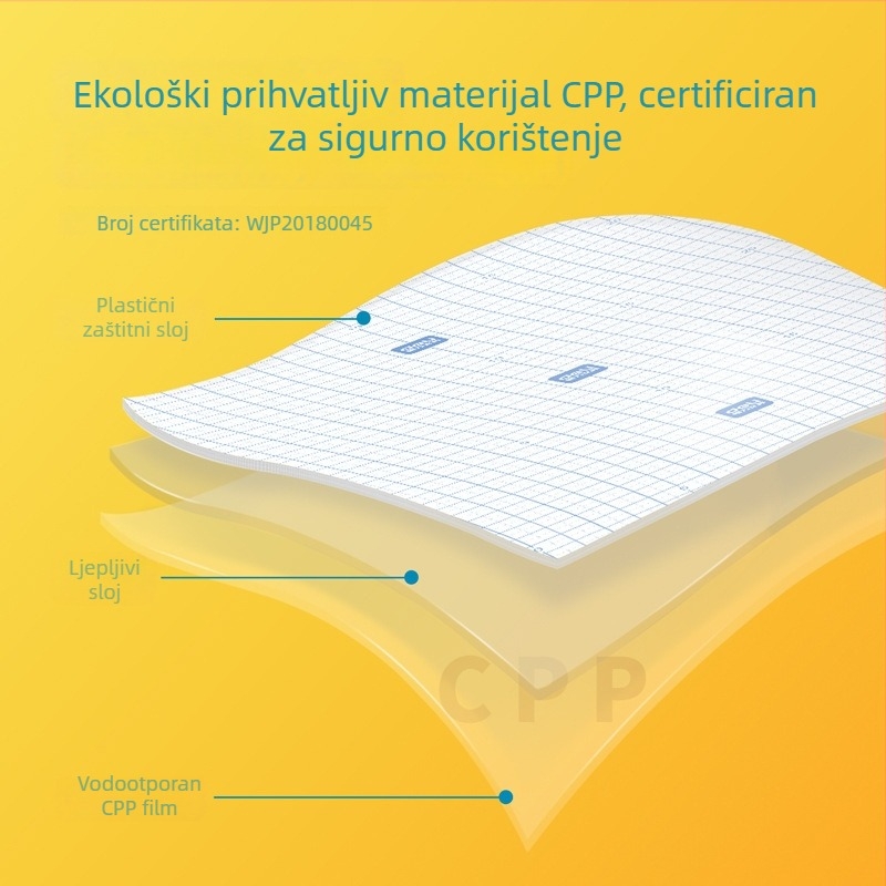 Deli proziran samoljepljivi film za koricu knjige, zaštitni film za knjigu, nije uvezeno, nije dar, bez IP odobrenja
