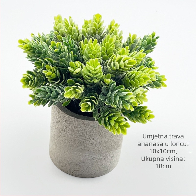 Umjetna eukaliptusova biljka za stolnu dekoraciju, s flocking teksturom, sorta Daisy, materijal: Drugo, marka: Drugo