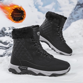 Snježne čizme s motivom lubanje, vezanje, pamukova podstava, okrugli vrh prsta, ultra visoke pete (>8 cm)