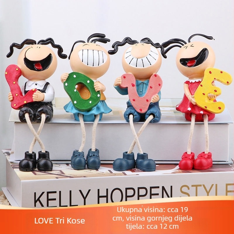 Smolasta karikaturna viseća lutka – ukras s graviranjem, pogodna kao poslovni dar