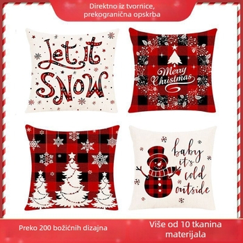 Jastučnica - pamuk i lan, moderni minimalistički stil, vez, resice, tisak, uzorak 20414053978, punilo PP pamuk