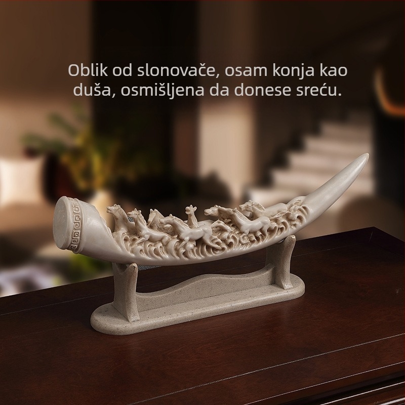 Smolnata ukrasna figura u kineskom stilu, Emmett – smolna umjetnička djela, dar za vjenčanje, rođendan i useljenje