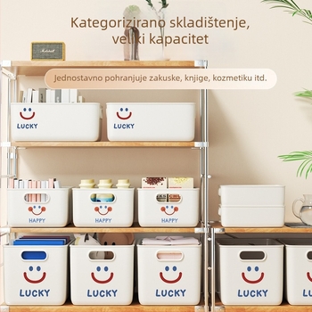 Kutija za pohranu, model 7979, PP materijal, kapacitet 45L, za čarape, džempere i kozmetiku, pogodna za dnevni boravak, spavaću sobu i radnu sobu, moderni minimalistički stil