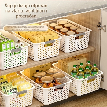 Skladišna korpa, velikog kapaciteta, plastična, model A98, japanski stil (Materijal: plastika; Model: A98; Stil: japanski; Kategorija: skladišna korpa; Godina izlaska: 2024)
