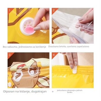 Kangaroo vakuumska komprimirana vreća za pohranu deke | 3D usisni dizajn, PA-PE materijal, Model: kompresijska vreća