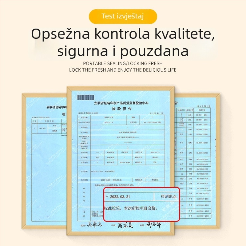 Torba za skladištenje u zamrzivaču sa zatvaračem, plastika za hranu, višekratna upotreba, sigurna za mikrovalnu, antibakterijska, od -60°C do 100°C