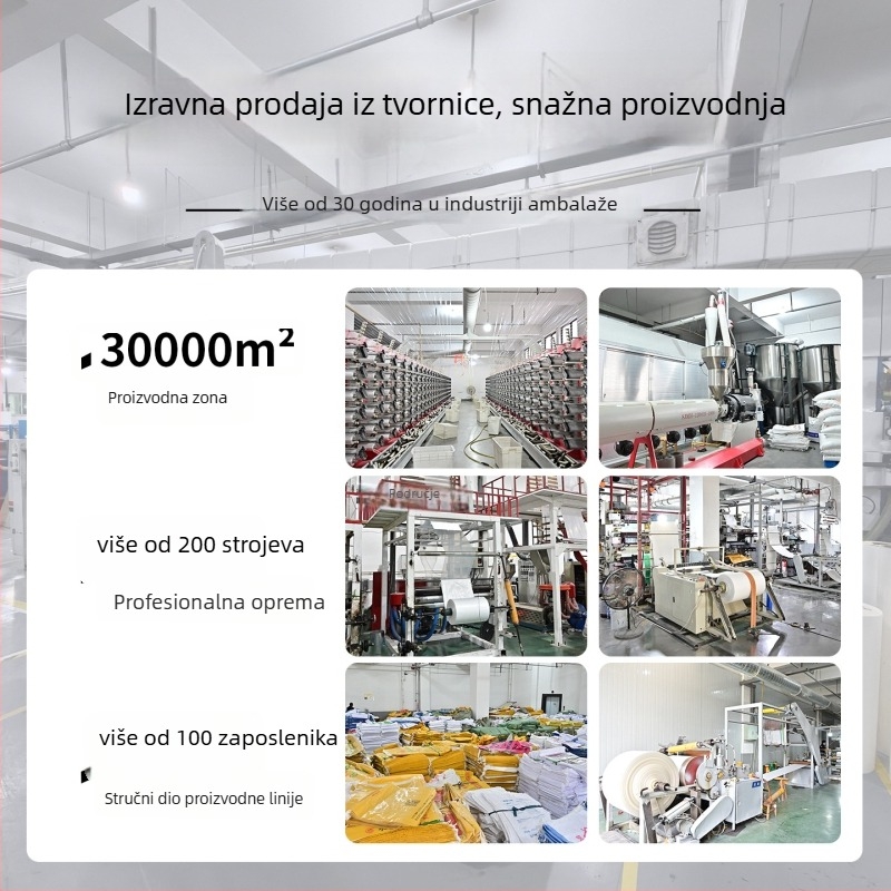 Kompozitna tkana vrećica – Laminirane dvostruke vreće za hranu, vrećica s otvorom, višebojni tisak, nosivost 100