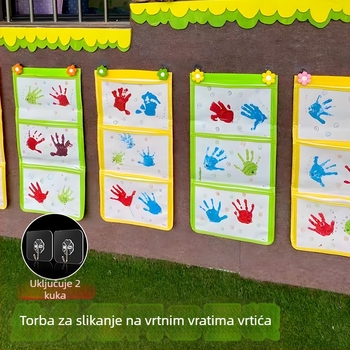 Torbica za prikaz dječjih radova na zidu — model 001, marka House of Rabbits, klasični kineski stil.