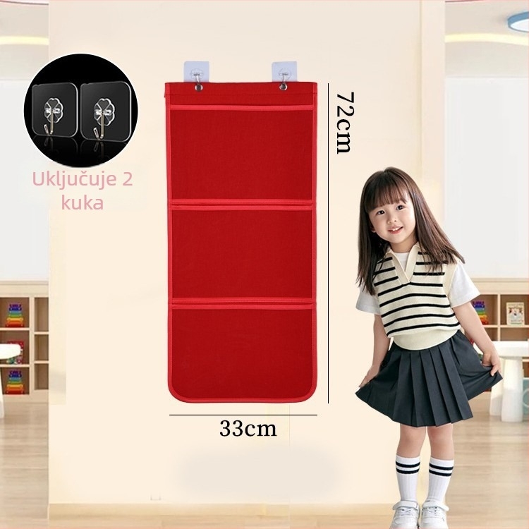 Torbica za prikaz dječjih radova na zidu — model 001, marka House of Rabbits, klasični kineski stil.