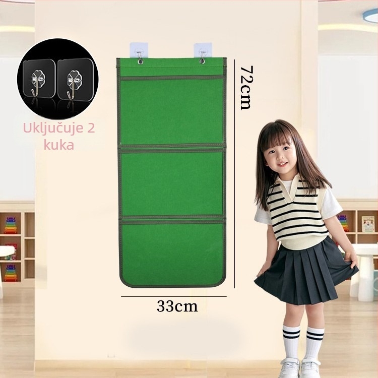 Torbica za prikaz dječjih radova na zidu — model 001, marka House of Rabbits, klasični kineski stil.