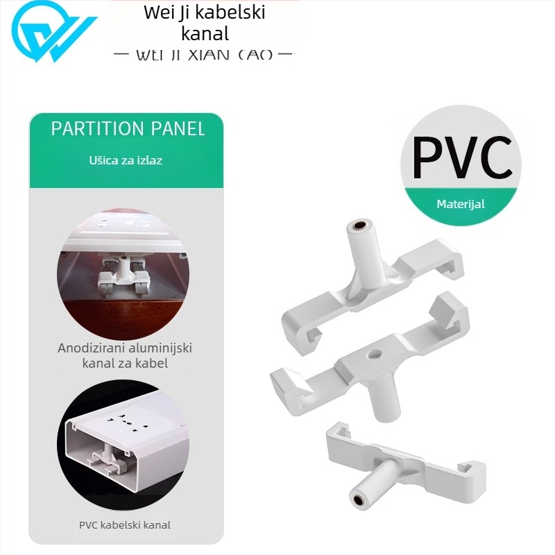 Aluminijski panel kabelski kanal, površinska montaža, 86 utičnica, skrivene žice