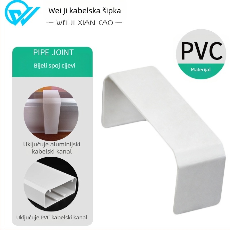 Aluminijski panel kabelski kanal, površinska montaža, 86 utičnica, skrivene žice