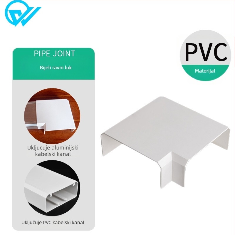 Aluminijski panel kabelski kanal, površinska montaža, 86 utičnica, skrivene žice