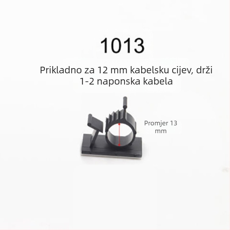 Klipovi za organiziranje kablova s ljepilom, bez bušenja, za stolnu organizaciju kablova