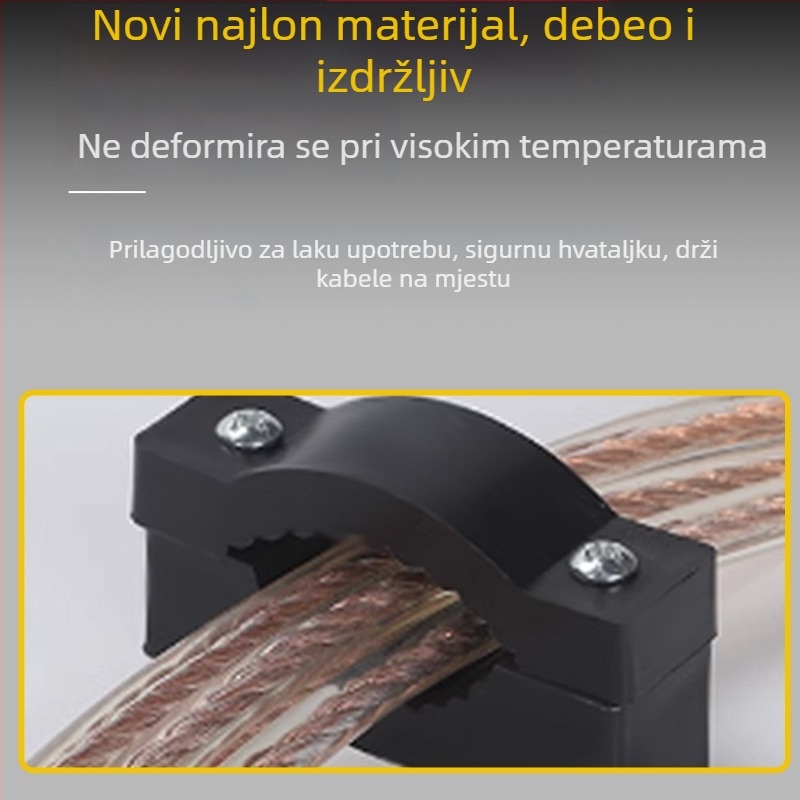 Debeli plastični klips za kablove