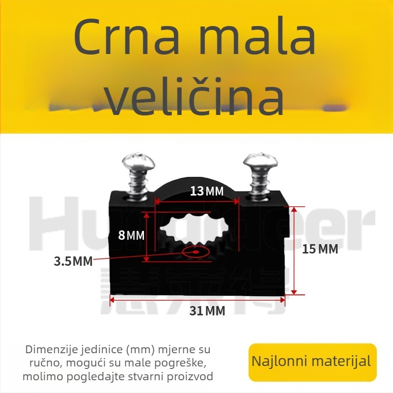 Debeli plastični klips za kablove