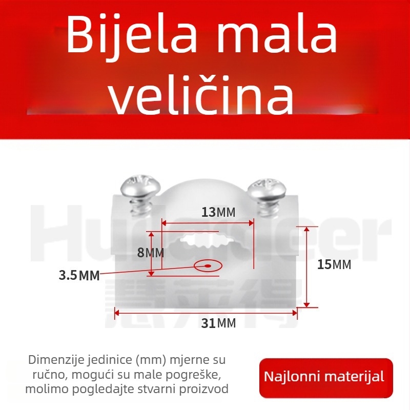 Debeli plastični klips za kablove