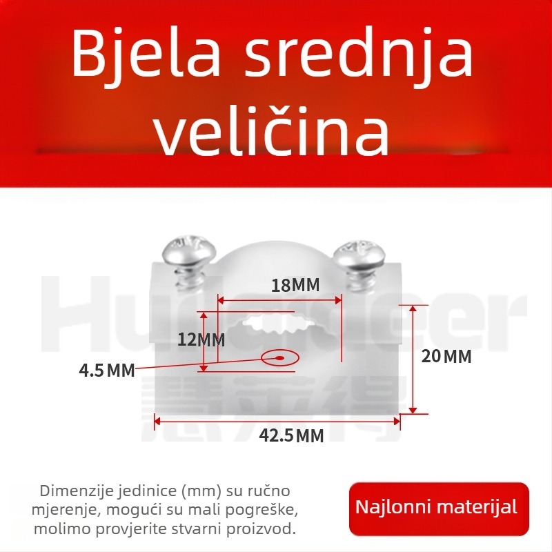 Debeli plastični klips za kablove