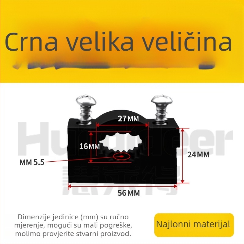 Debeli plastični klips za kablove