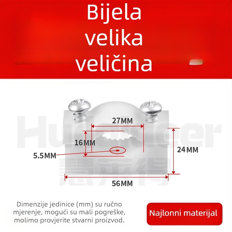 Debeli plastični klips za kablove