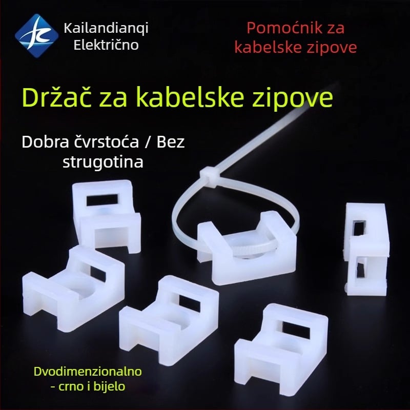Sedlovni držač za kabelske vezice, CHKL STM-1/2/2S, Plastika