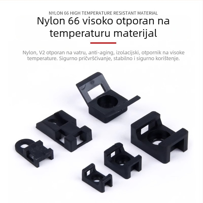 Sedlovni držač za kabelske vezice, CHKL STM-1/2/2S, Plastika