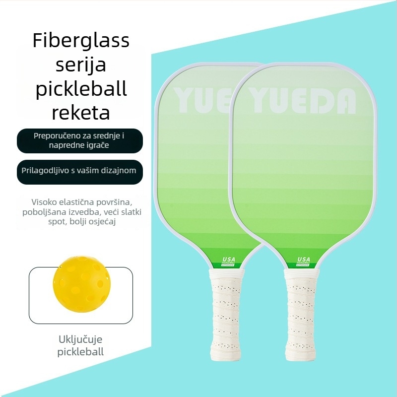 Set pickleball reketa – Fiberglass, debljina 11 mm, masa 230–250 g, Brend Enjoy Sports