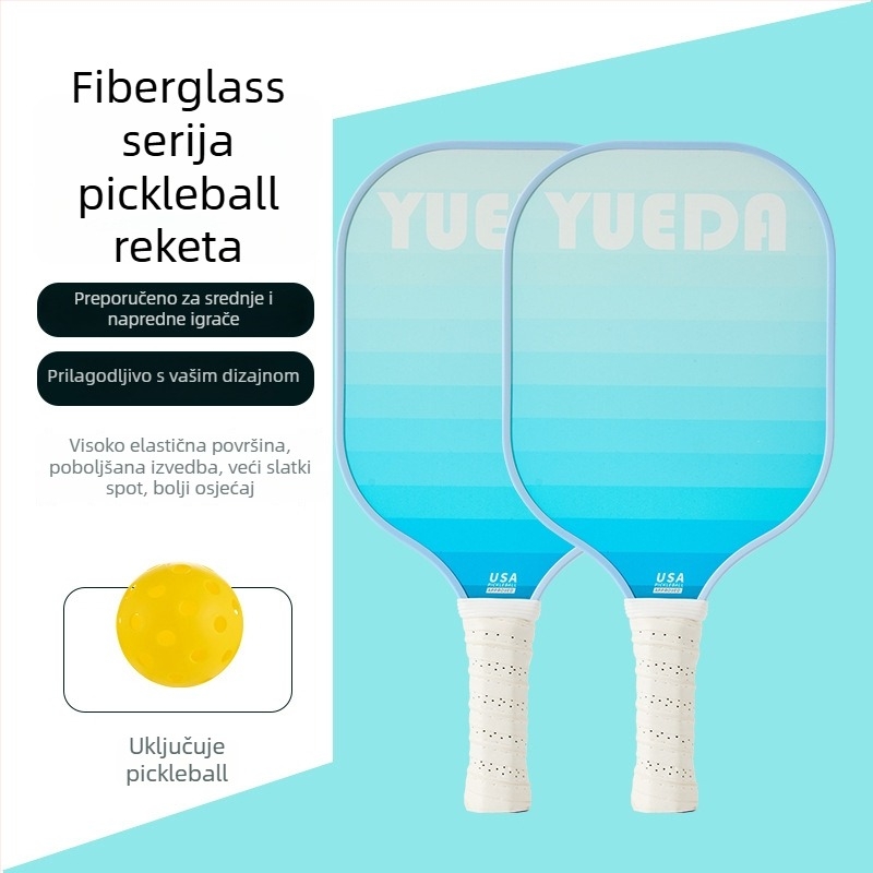 Set pickleball reketa – Fiberglass, debljina 11 mm, masa 230–250 g, Brend Enjoy Sports