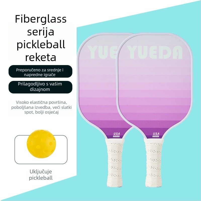 Set pickleball reketa – Fiberglass, debljina 11 mm, masa 230–250 g, Brend Enjoy Sports