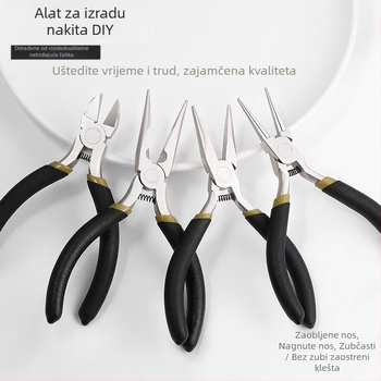 Set alata za nakit – ručno izrađeni DIY alati za navlačenje perli i omatanje žice, kliješta s igličastim vrhom, metal s galvaniziranim premazom