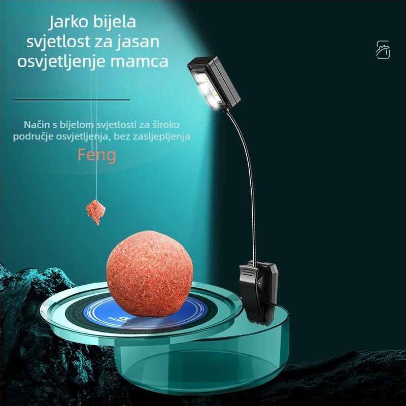 LED lampica za mamce s indukcijskim hranjenjem za noćni ribolov – punjiva, ABS kućište