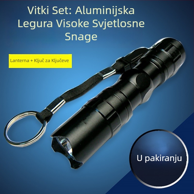 Kompaktna LED svjetiljka, izdržljiva i prijenosna, 3W, 1.5V, domet 10 m