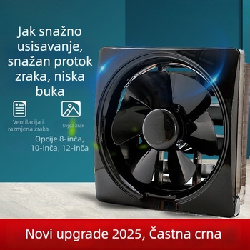 Prozorski ventilator za odvod zraka za kuhinju i kupaonu, 1000W, 220V, 50Hz, viseća montaža
