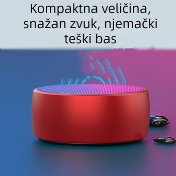 Bluetooth 5.0 prenosni zvučnik 5W, ugrađena baterija 300–500mAh, IPX5 vodootporan, Bluetooth 5.0, frekvencijski raspon 60 Hz–15 kHz