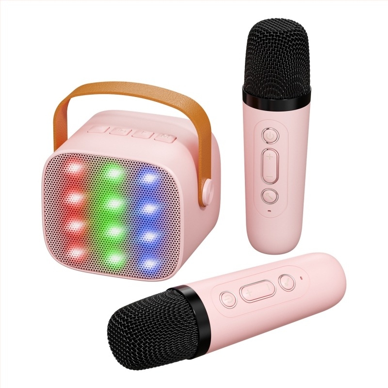 Bluetooth karaoke mikrofon zvučnik s ugrađenom baterijom, izlaz 5W, Bluetooth 5.3, raspon 100 Hz–20 kHz, SNR ≥70 dB