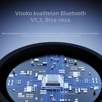 Prijenosni Bluetooth zvučnik sa usisnom čašicom – visok volumen, duboki bas, Bluetooth 5.3, ugrađena baterija 300–500 mAh, 5W, raspon 100 Hz–20 kHz, doseg 10 m